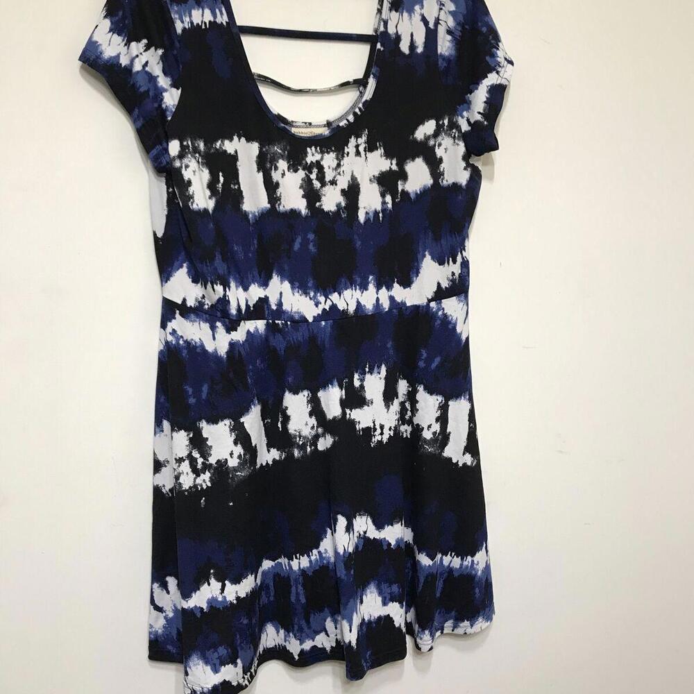 Bobbie Brooks Dress 2XL Womens Blue Short Sleeves